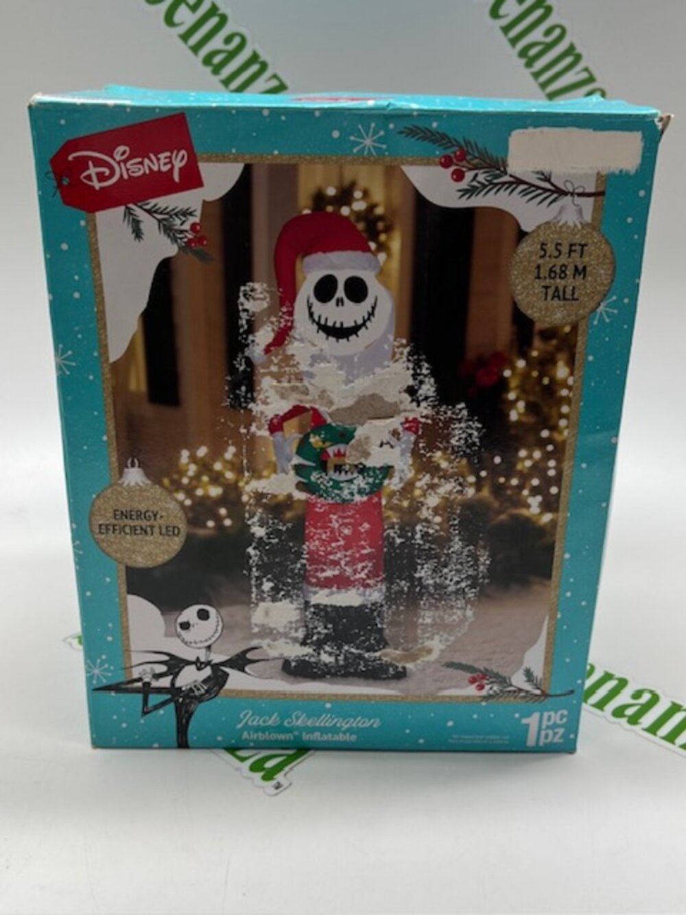 Gemmy Airblown Inflatable Jack Nightmare Before Christmas Light Up 5.5 Feet Tall